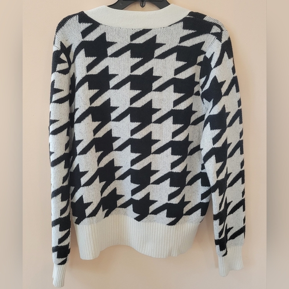 Loft Houndstooth Button Up Cardigan - Picture 2 of 5